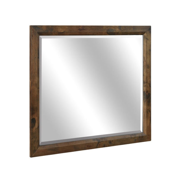 English Elm Night Stand Dresser Mirror Chest Solid Rubberwood Bedroom Set Rustic Transitional B011S06768