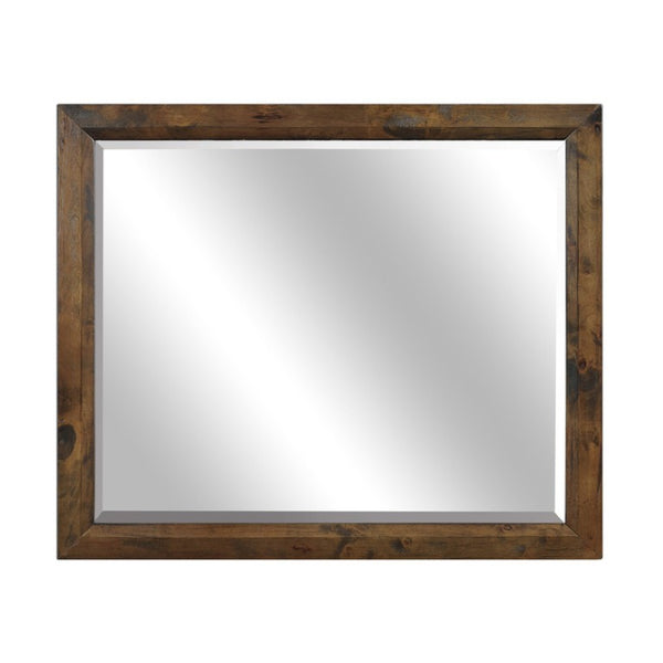 English Elm Night Stand Dresser Mirror Chest Solid Rubberwood Bedroom Set Rustic Transitional B011S06768