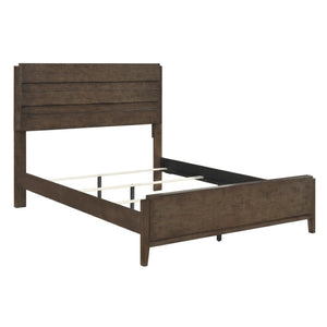English Elm California King Bedroom Set Solid Rubberwood Slatted Bed Nightstand Five Drawer Chest B011S06798