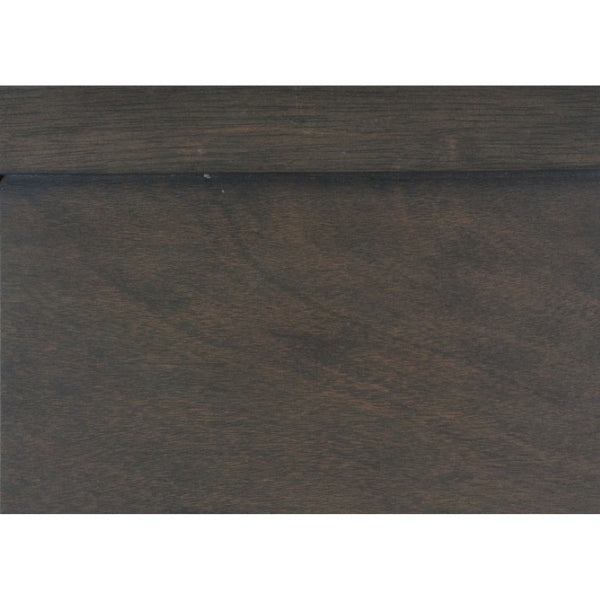 English Elm California King Sleigh Bed Set Louis Philippe Style Gray Veneer with Brass Handles B011S06806