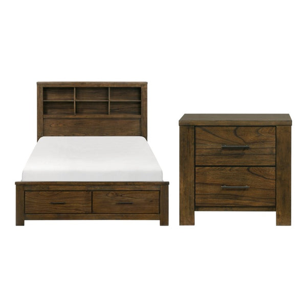 English Elm California King Mansion Bed Set Tufted Headboard Pearl White Ornate Carved Frame B011S06863