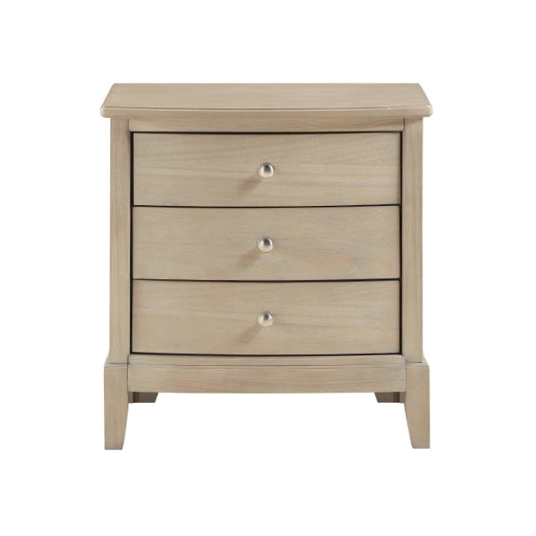 English Elm Night Stand Dresser Mirror and Chest Farmhouse Bedroom Set with Dovetail Wood Drawers B011S06940