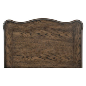 English Elm California King Bedroom Set Traditional Oak Veneer Upholstered Bed with Nightstand B011S06996