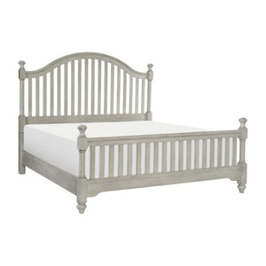 English Elm California King Bedroom Set Modern Farmhouse Pine Wood Slat Bed with Nightstand Chest B011S07136