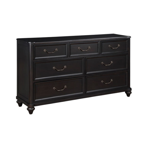 English Elm Night Stand Dresser Mirror Chest 4 Piece Birch Veneer Bedroom Set Traditional Style B011S07170