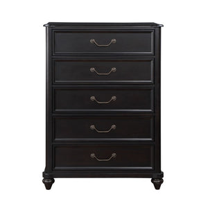 English Elm Queen Storage Bed Nightstand and Chest Set Birch Veneer Traditional Bedroom B011S07180