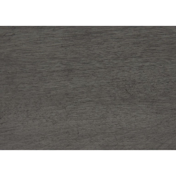 English Elm Night Stand Dresser Mirror Chest Bedroom Set Birch Veneer Faux Leather Gray Finish B011S07192