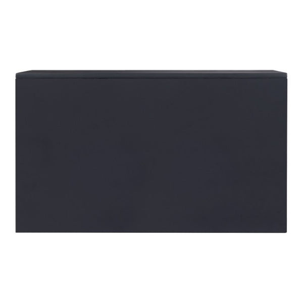 English Elm California King Storage Bed Set with Bookcase Headboard in Sleek Midnight Blue Lacquer B011S07208
