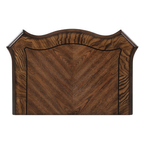 English Elm Night Stand Dresser Mirror Chest 4 Piece European Pecan Burl Veneer Bedroom Set B011S07287