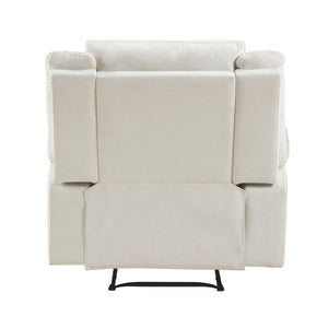 English Elm Contemporary Reclining Sofa Loveseat Chair Set Beige Microfiber Tab Pull Living Room B011S07366