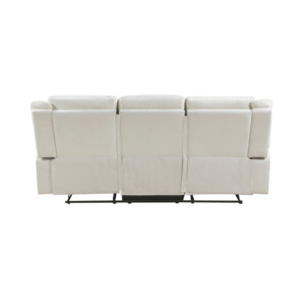 English Elm Contemporary Gray Microfiber Reclining Sofa and Loveseat Set for Modern Living Rooms Beige 2pc Set B011S07367