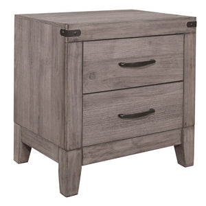English Elm Twin Platform Bedroom Set Industrial Style Bookcase Headboard with Trundle and Storage B011S07436