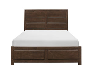 English Elm Queen Panel Bedroom Set with Dresser Mirror and Nightstands in Espresso Finish B011S07508