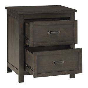 English Elm California King Sleigh Bedroom Set Birch Veneer Upholstered Nailhead Trim Dark Cherry B011S07593