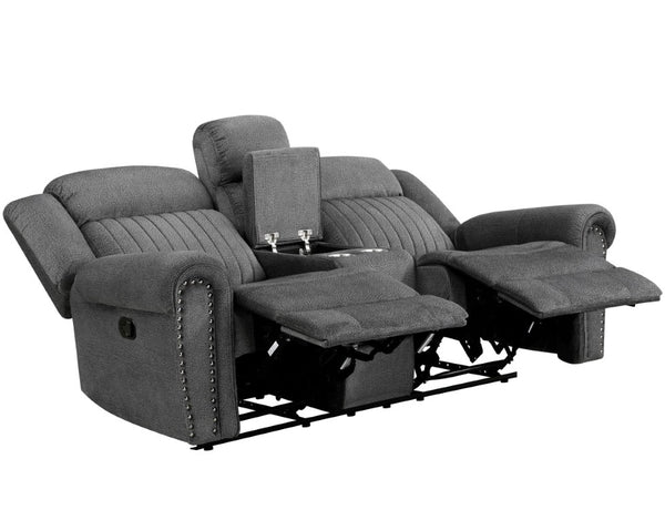English Elm 3Pc Manual Reclining Living Room Set Microfiber Upholstered Sofa Loveseat and Chair B011S07599