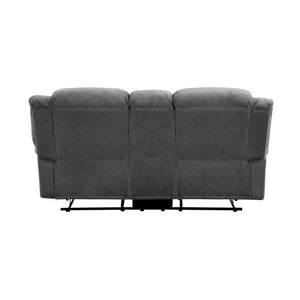 English Elm 3Pc Manual Reclining Living Room Set Microfiber Upholstered Sofa Loveseat and Chair B011S07599
