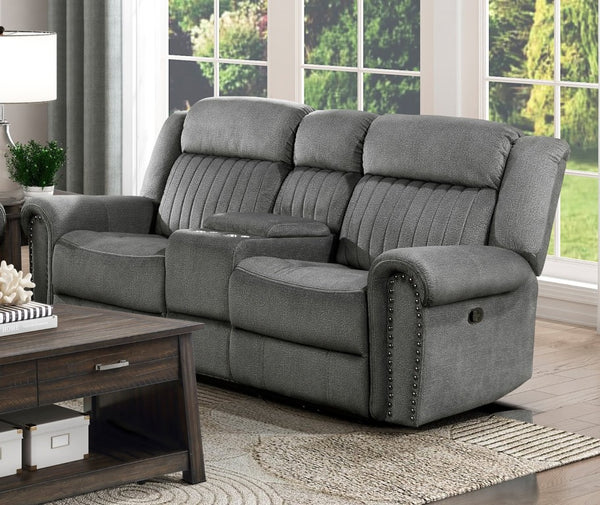 English Elm 3Pc Manual Reclining Living Room Set Microfiber Upholstered Sofa Loveseat and Chair B011S07599