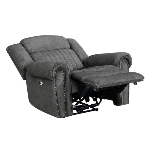 English Elm 3Pc Power Reclining Living Room Set Microfiber Sofa Loveseat Chair USB Charging B011S07601