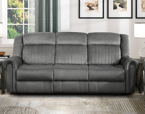 English Elm 3Pc Power Reclining Living Room Set Microfiber Sofa Loveseat Chair USB Charging B011S07601