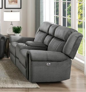 English Elm 3Pc Power Reclining Living Room Set Microfiber Sofa Loveseat Chair USB Charging B011S07601