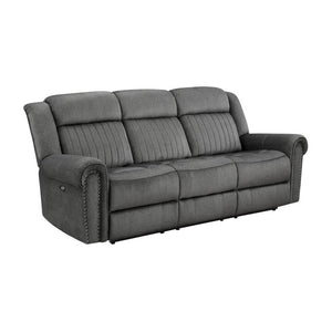 English Elm 3Pc Power Reclining Living Room Set Microfiber Sofa Loveseat Chair USB Charging B011S07601
