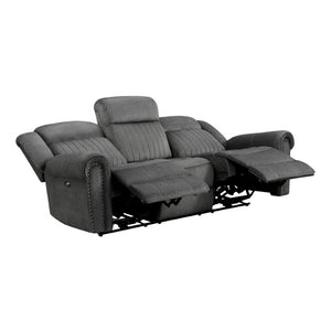 English Elm 3Pc Power Reclining Living Room Set Microfiber Sofa Loveseat Chair USB Charging B011S07601