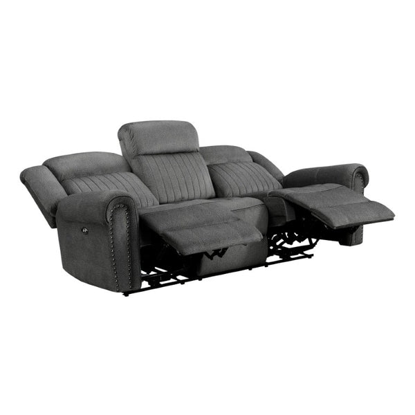 English Elm 3Pc Power Reclining Living Room Set Microfiber Sofa Loveseat Chair USB Charging B011S07601
