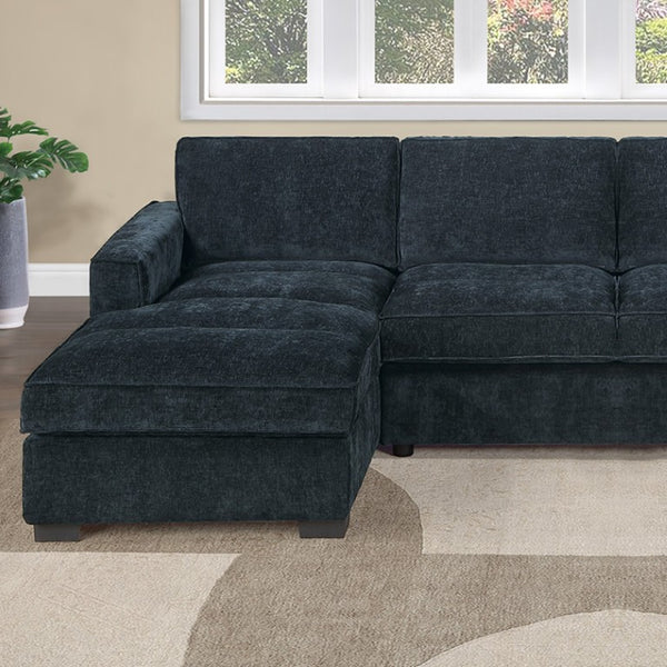 English Elm U-Sectional Chenille Sofa with LAF RAF Chaise Ends for Spacious Living Rooms B011S07604
