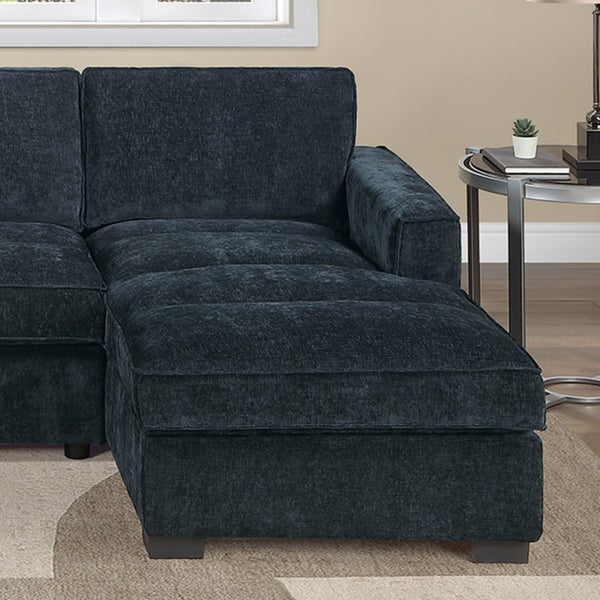 English Elm U-Sectional Chenille Sofa with LAF RAF Chaise Ends for Spacious Living Rooms B011S07604