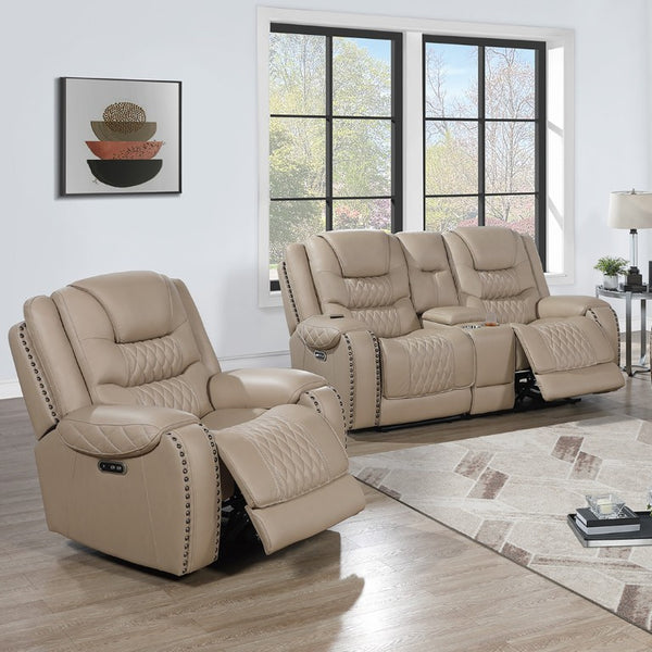 English Elm Top Grain Leather Match Power Motion Seating with Zero Gravity and USB Charging 2pc Set (Loveseat & Recliner Chair) B011S07623