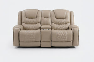 English Elm Top Grain Leather Match Power Motion Seating with Zero Gravity and USB Charging 2pc Set (Loveseat & Recliner Chair) B011S07623