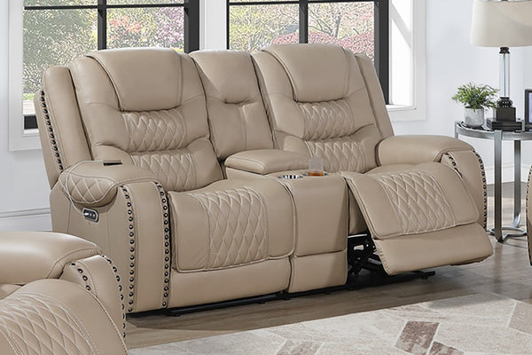 English Elm Top Grain Leather Match Power Motion Seating with Zero Gravity and USB Charging 2pc Set (Loveseat & Recliner Chair) B011S07623