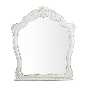 English Elm Antique White Victorian Four Piece Kids Bedroom Collection with Carved Floral Hardware B011S07642