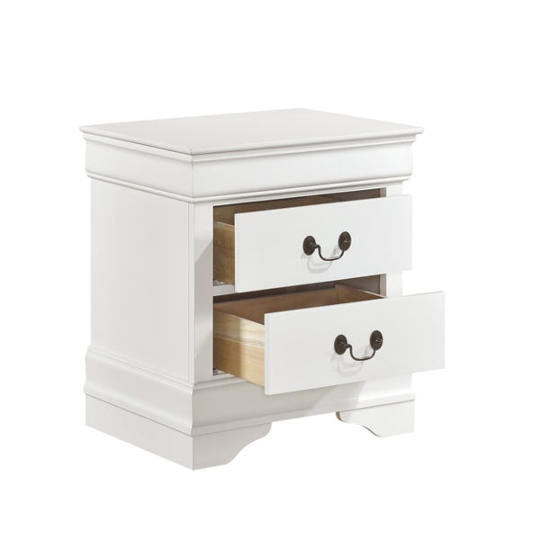 English Elm White Three Piece Bedroom Collection with Dresser Nightstand and Curved Mirror Frame White Twin Bed, Dresser, Mirror & 2 Nightstands B011S08018