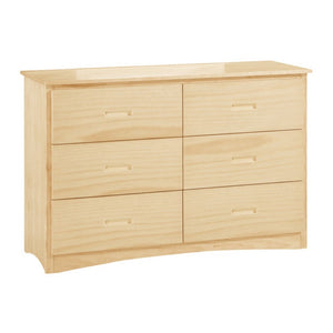 English Elm White Cottage Kids Bedroom Set with Bow Front Dresser Bead Board Nightstand and Mirror Natural 2-Piece B011S08263