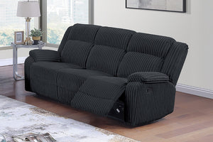 English Elm Sofa Loveseat Recliner Three Piece Corduroy Set Manual Motion Living Room Seating 3pc Sofa Set B011S08796
