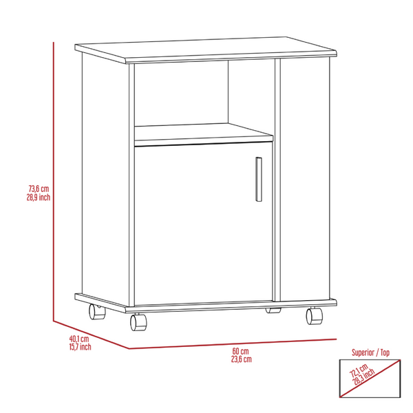 English Elm 2 Piece Kitchen Island and Microwave Pantry Cabinet Set in Two Tone Engineered Wood B0200S00211