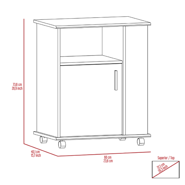 English Elm 2 Piece Kitchen Island and Microwave Pantry Cabinet Set in Engineered Wood B0200S00211