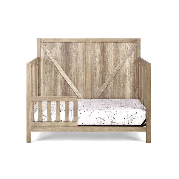 English Elm Barnside Convertible Crib with Distressed Finish Grows From Nursery to Full Bed B02257230