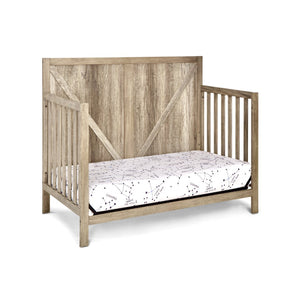 English Elm Barnside Convertible Crib with Distressed Finish Grows From Nursery to Full Bed B02257230