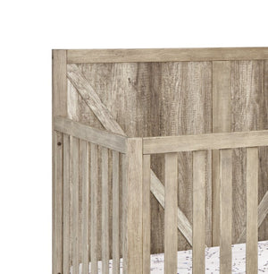 English Elm Barnside Convertible Crib with Distressed Finish Grows From Nursery to Full Bed B02257230