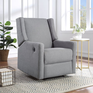 English Elm Pronto Wingback Power Recliner Neutral Upholstered Lounge Chair for Living Rooms B02257239