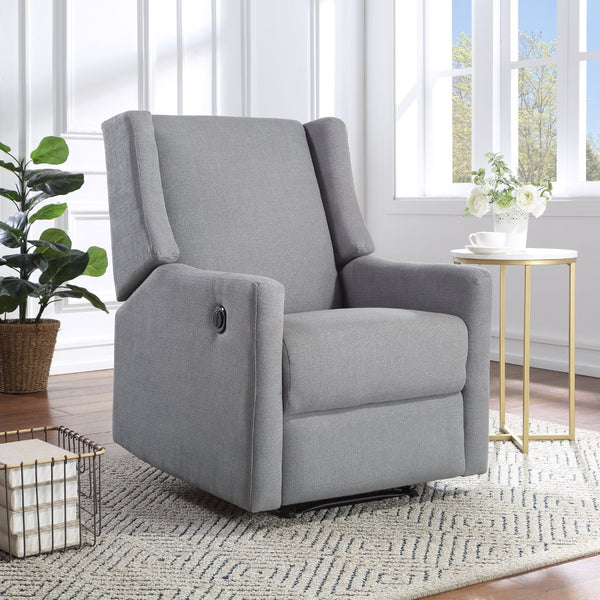 English Elm Pronto Wingback Power Recliner Neutral Upholstered Lounge Chair for Living Rooms B02257239