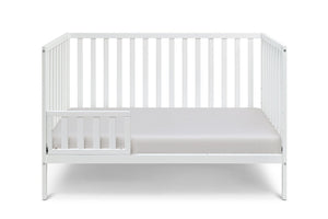 English Elm Deux Remi Convertible Wood Nursery Crib Modern Two-tone Toddler Bed Transition B02263644