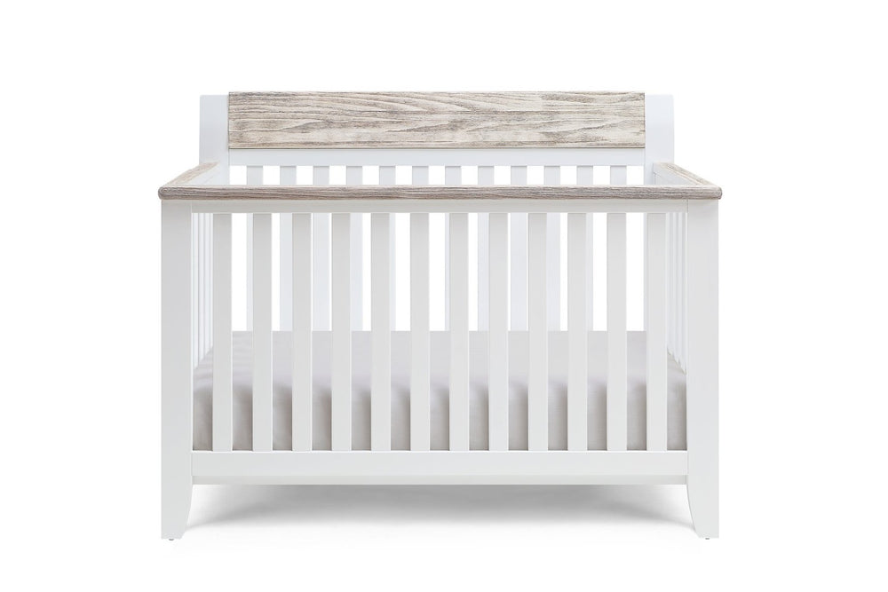 English Elm Hayes Convertible Crib Four Stage Growth Design for Modern Farmhouse Nursery Decor B02263740