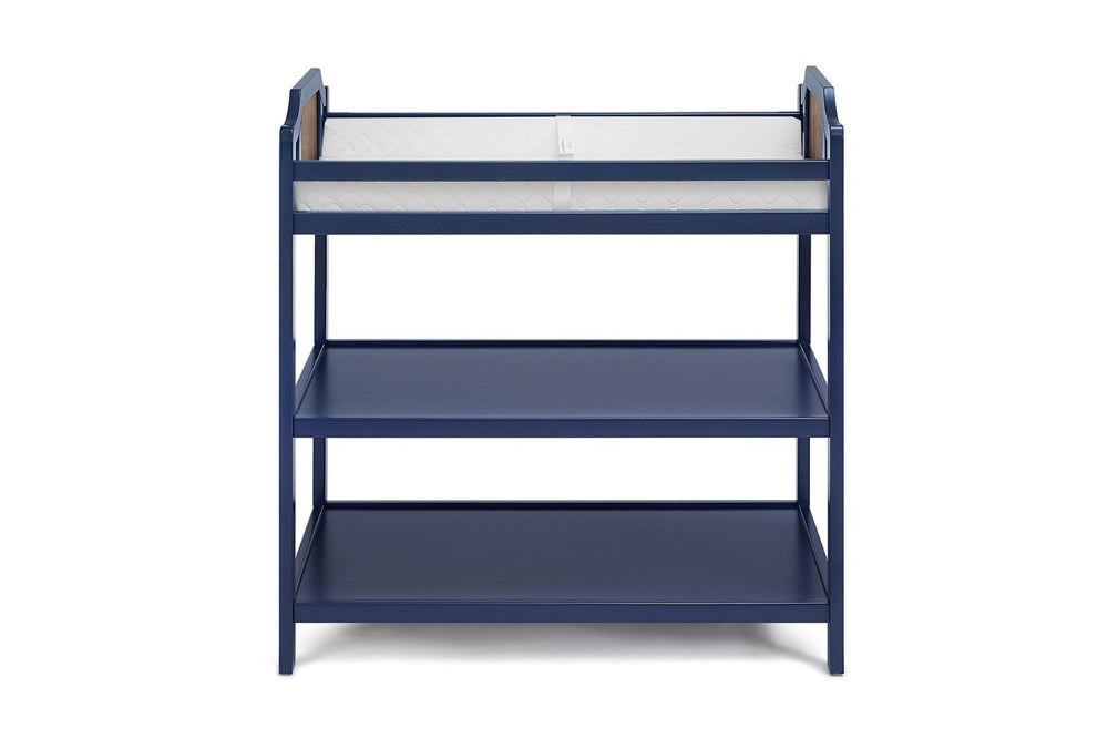 English Elm Brees Convertible Nursery Changing Table with Open Shelves and Full Safety Rails B022P204828