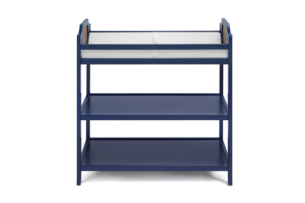 English Elm Brees Convertible Nursery Changing Table with Open Shelves and Full Safety Rails B022P204828