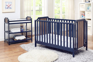 English Elm Brees Convertible Nursery Changing Table with Open Shelves and Full Safety Rails B022P204828
