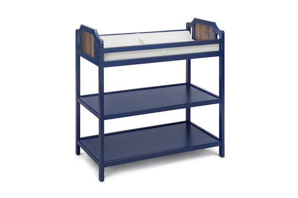 English Elm Brees Convertible Nursery Changing Table with Open Shelves and Full Safety Rails B022P204828