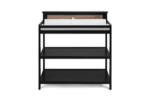 English Elm Connelly Nursery Changing Table Two-Tone Walnut Open Shelf Convertible Storage Unit B022P204830